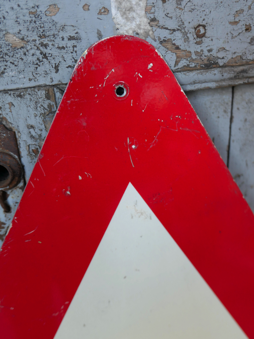 ancien panneau de signalisation Suisse voie – Image 3