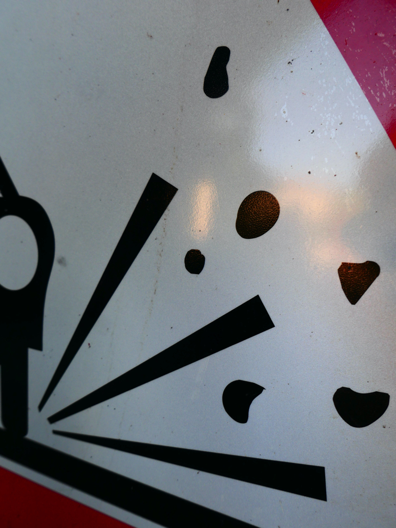 ancien panneau de signalisation Suisse danger – Image 5