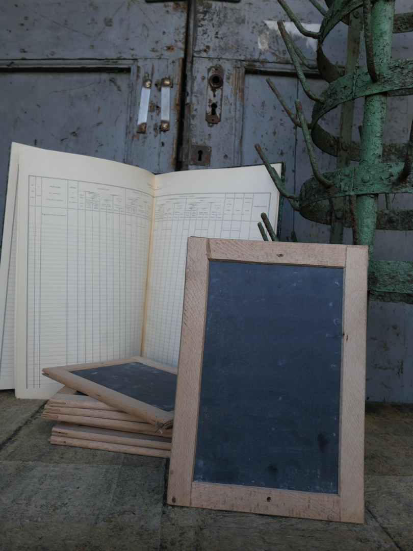 lot de 3 anciennes ardoises d'ecolier – Image 3