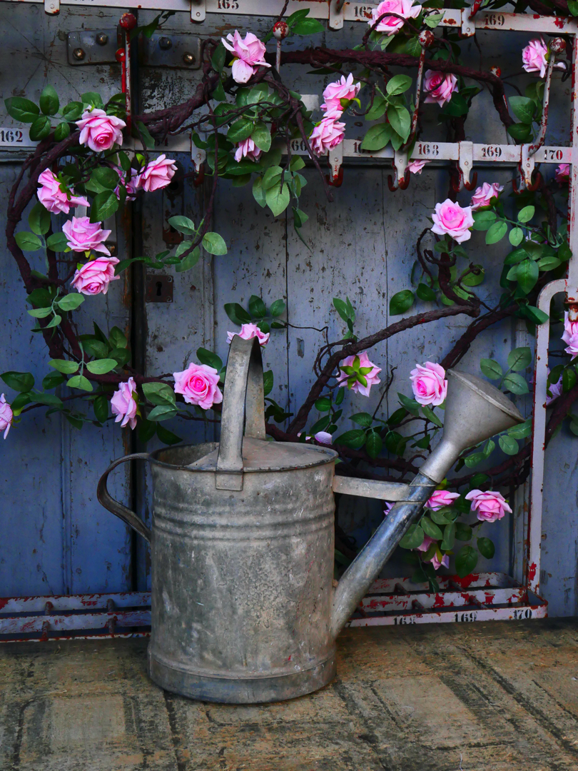 Arrosoir en zinc rouge ref 5 – Image 3