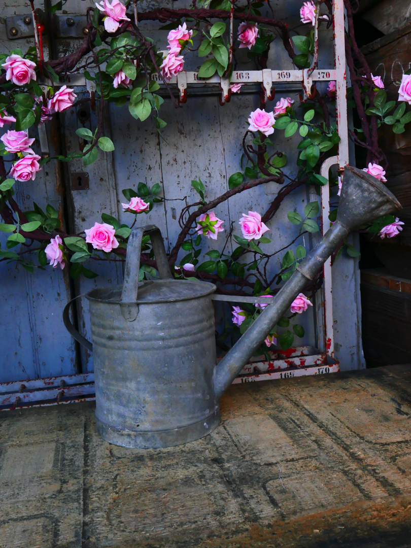 Arrosoir en zinc rouge ref 3 – Image 3