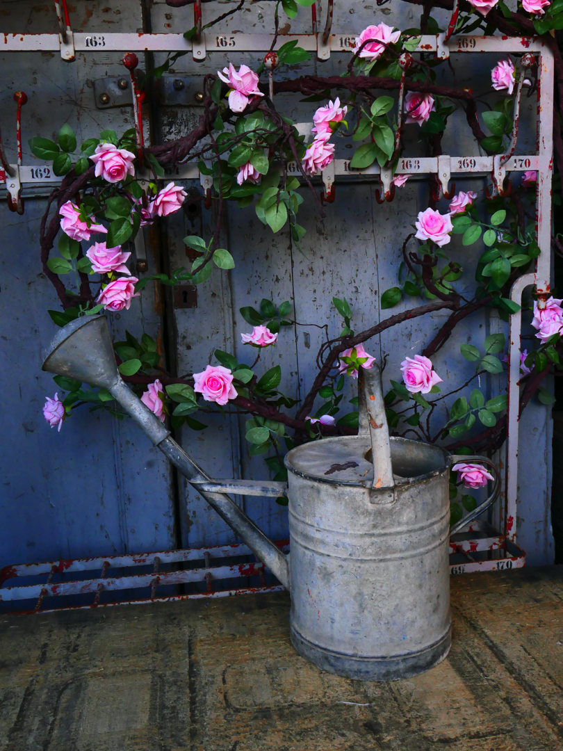 Arrosoir en zinc rouge ref 2 – Image 7