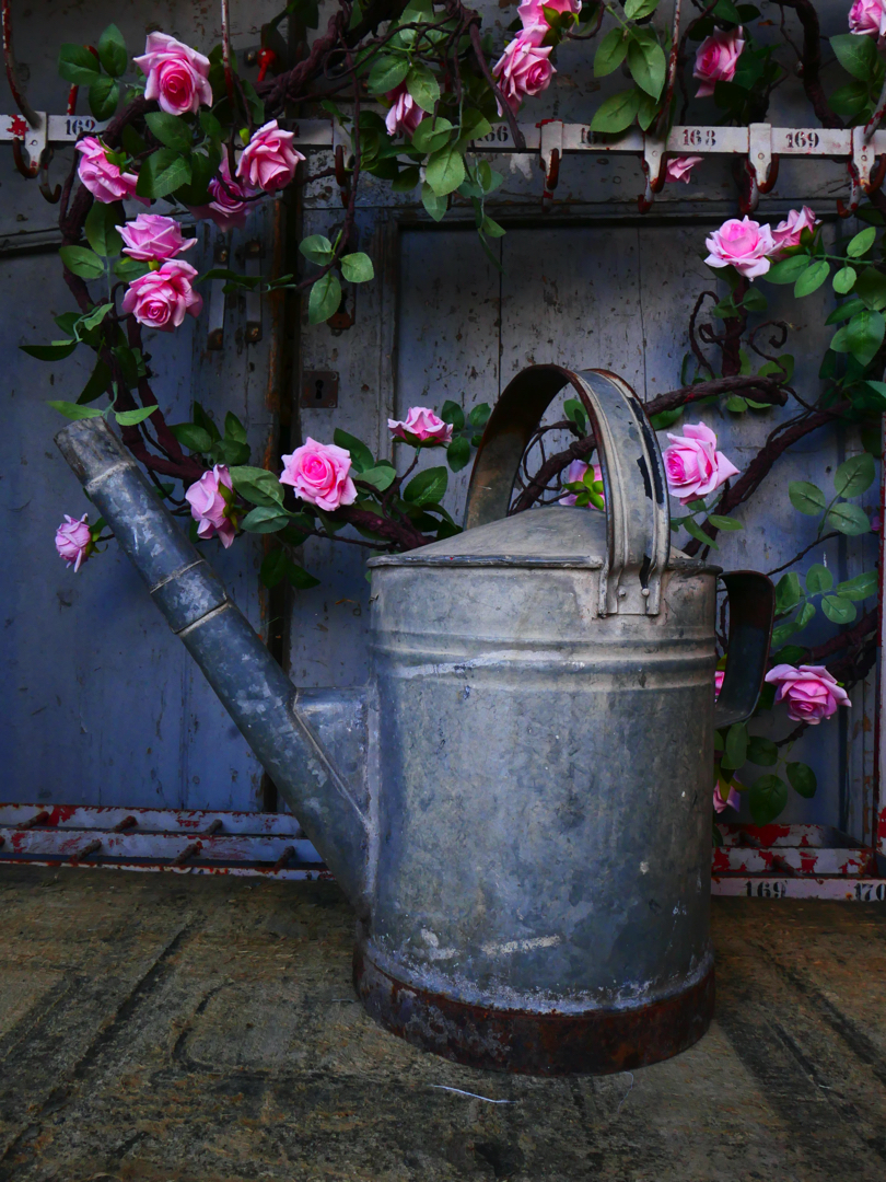 Arrosoir en zinc rouge ref 1 – Image 3