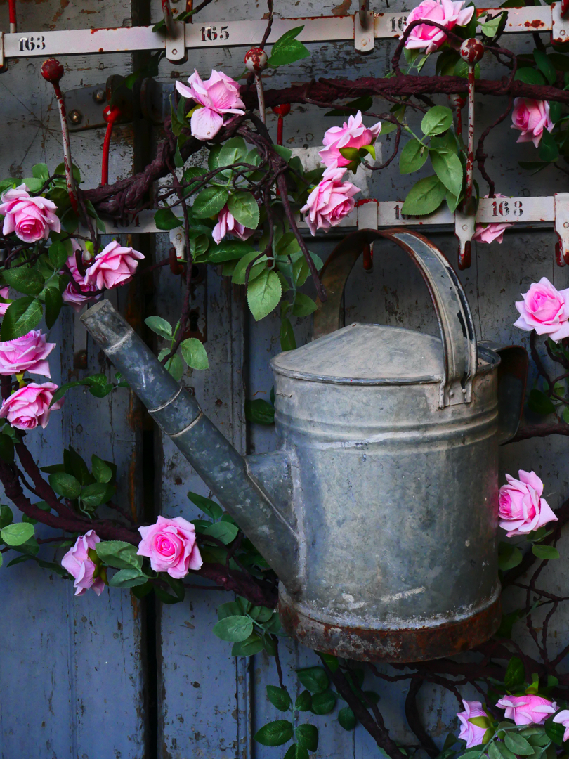 Arrosoir en zinc rouge ref 1 – Image 2