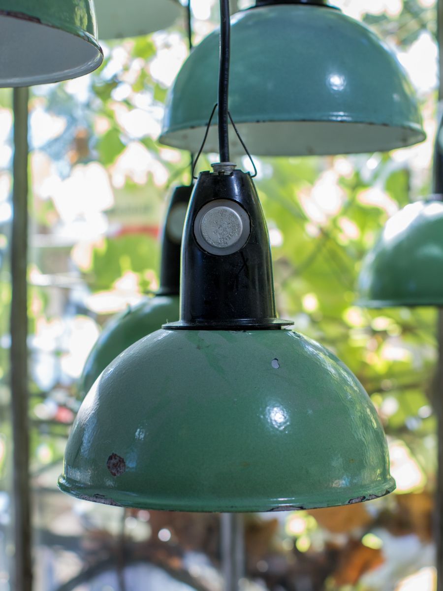 abat jour emaillee vert backelite origine Union Soviet – Image 3