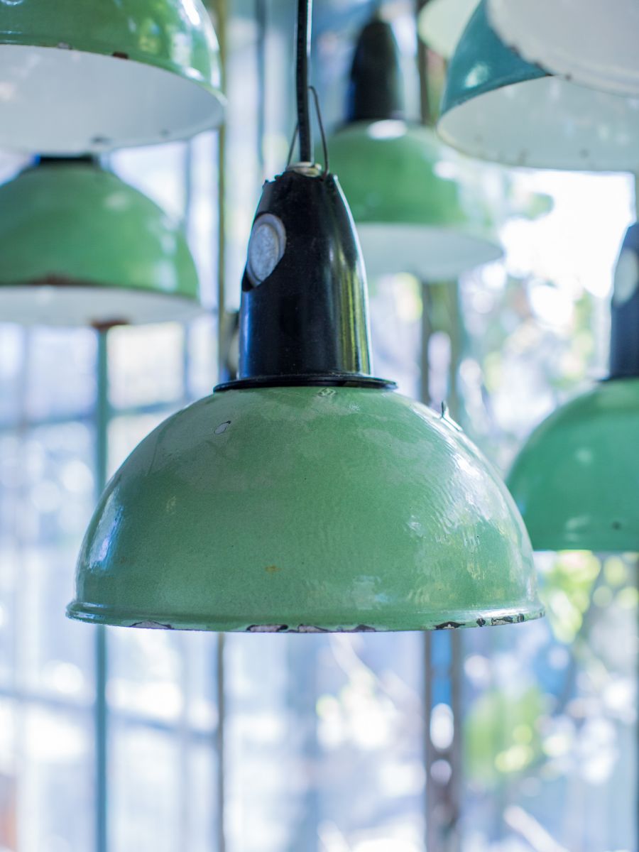 abat jour emaillee vert backelite origine Union Soviet – Image 4