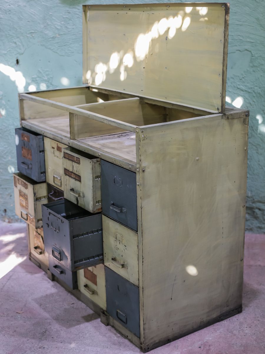 enfilade industrielle 12 compartiments atelier militaire – Image 7