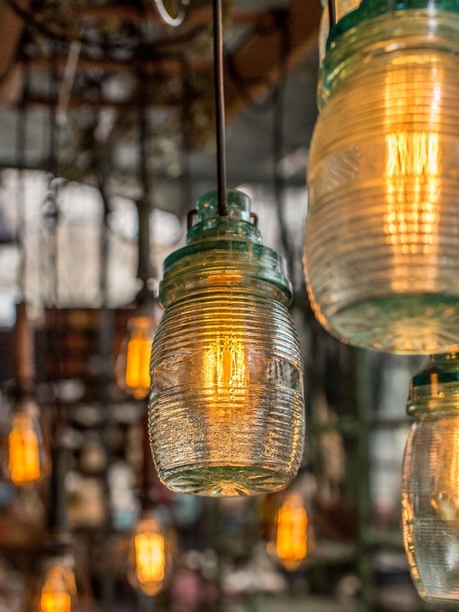 lampe baladeuse industrielle suspension 100% verre – Image 8