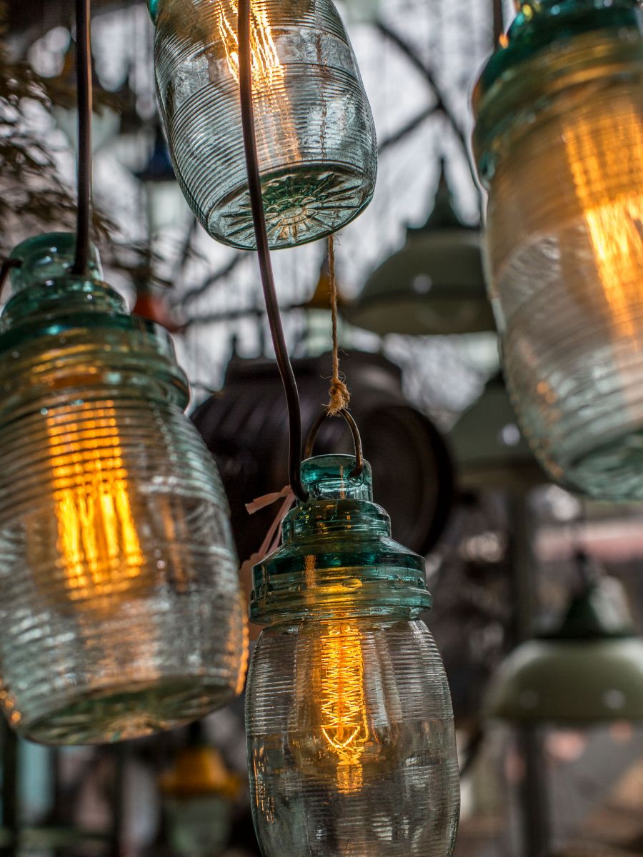 lampe baladeuse industrielle suspension 100% verre – Image 10