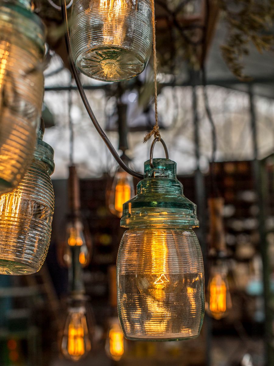 lampe baladeuse industrielle suspension 100% verre – Image 4