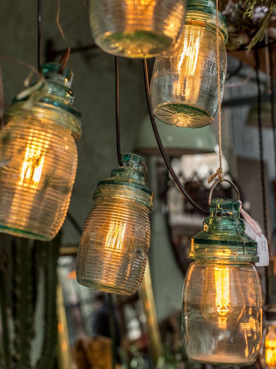 lampe baladeuse industrielle suspension 100% verre – Image 5