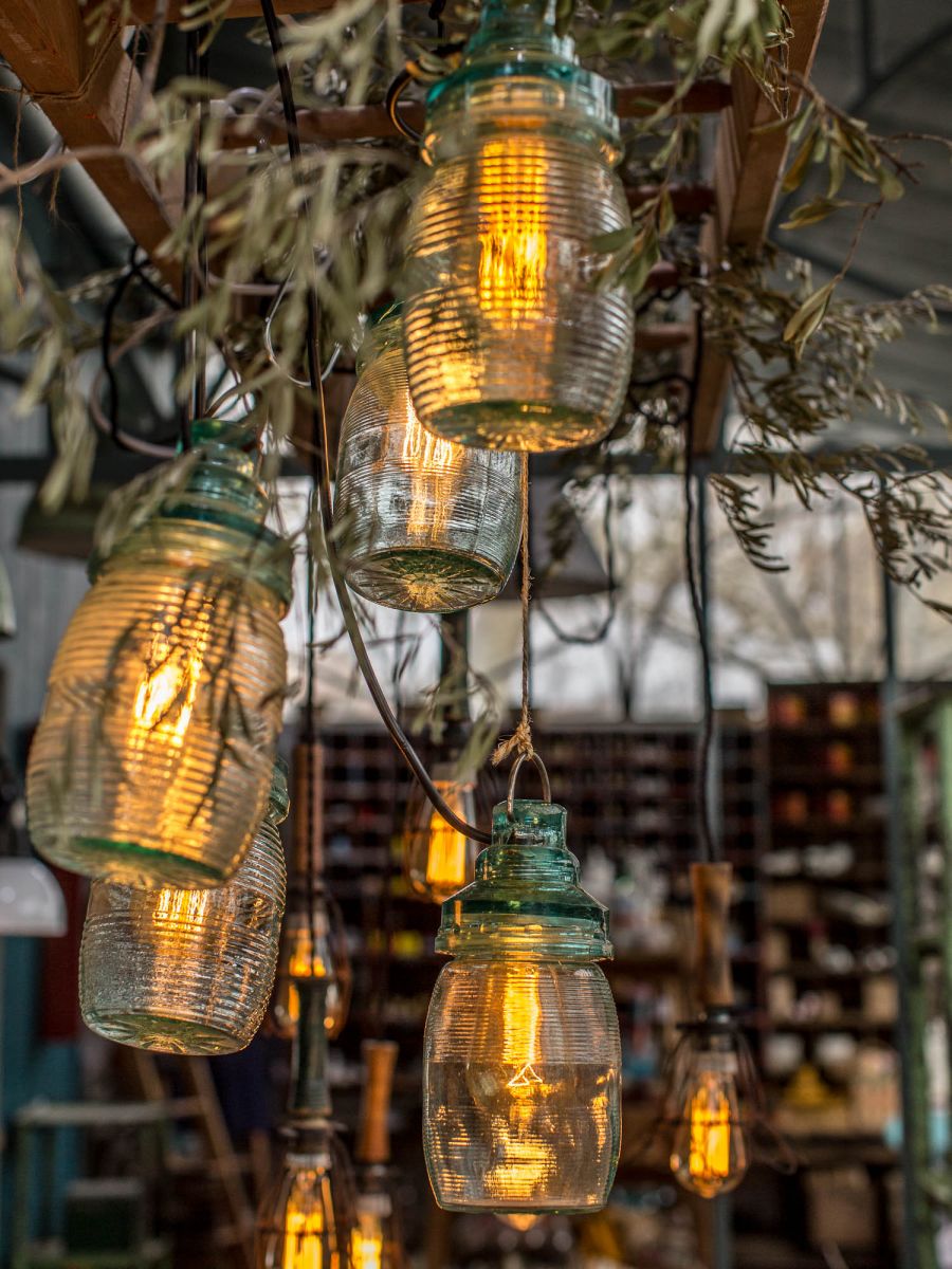 lampe baladeuse industrielle suspension 100% verre – Image 6