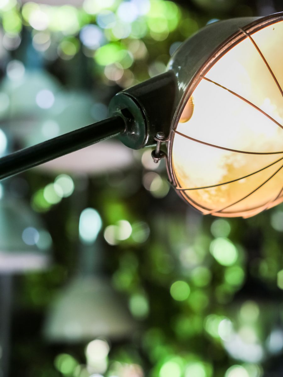 Lampe atelier R.g Levallois modele garagiste patine d'origine – Image 8