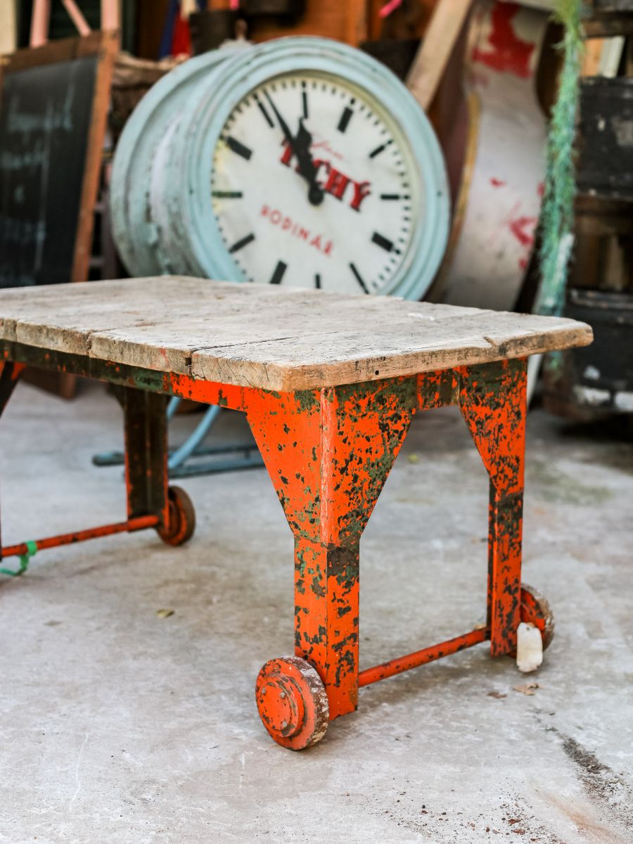 Table basse metal et bois industrielle – Image 6