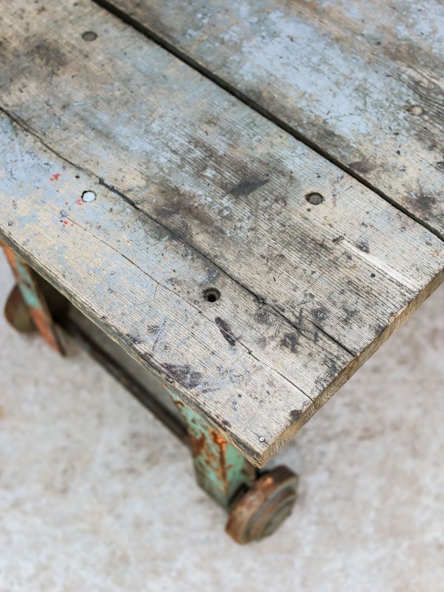 Table basse metal et bois industrielle – Image 3
