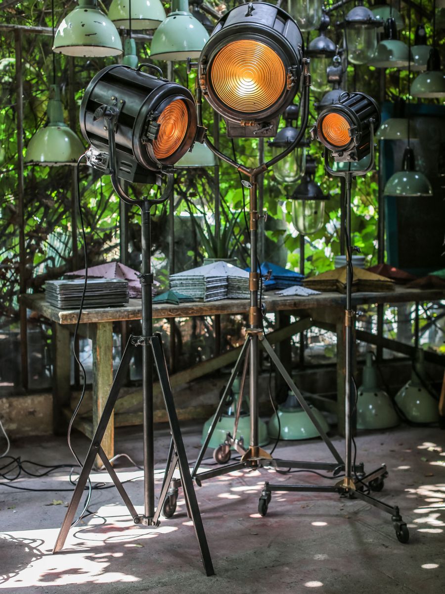 projecteur cinema hollywood Richardson 1950/60 pied cinema tripod – Image 17