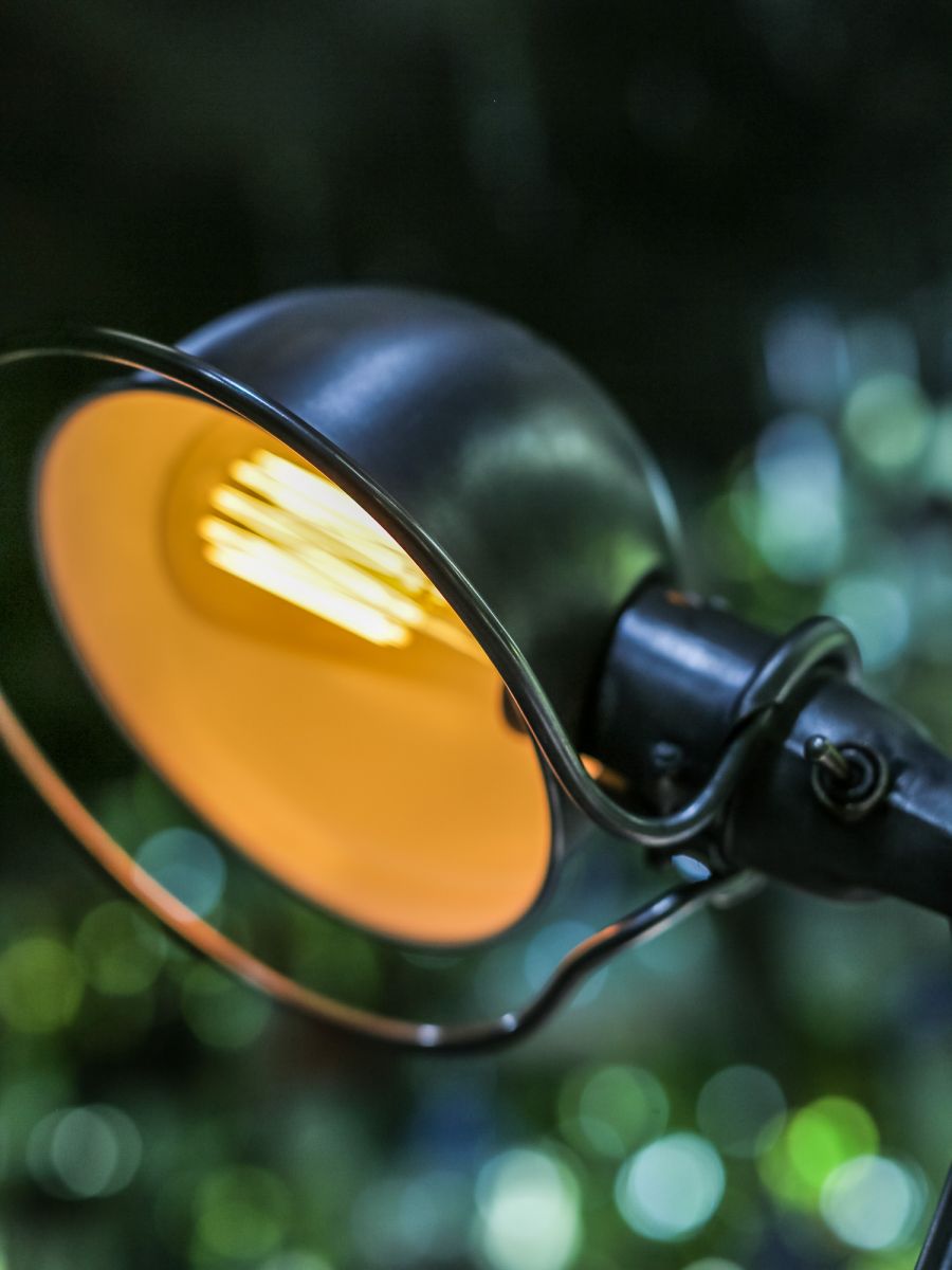 Lampe d atelier industrielle Jielde 5 bras polie graphite – Image 7