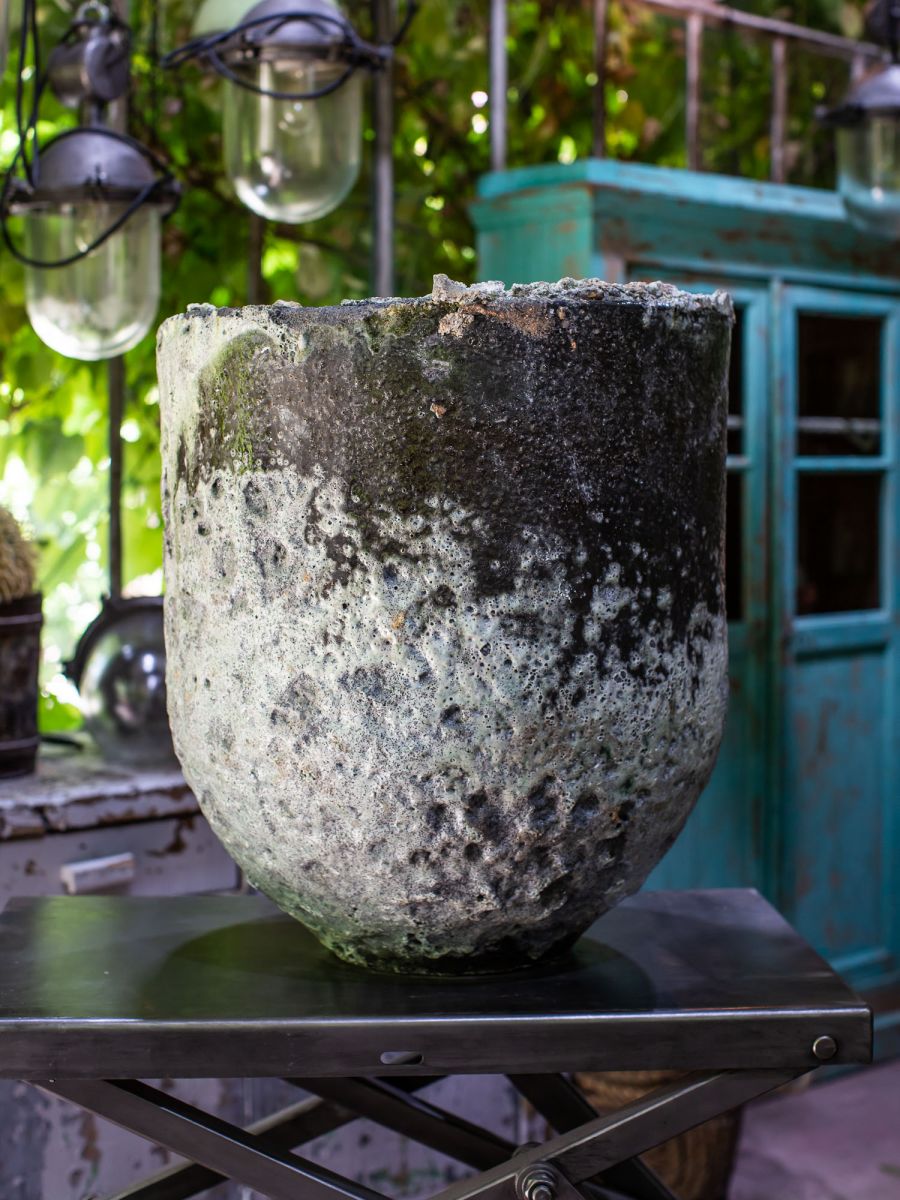unique grand creuset de fonderie industrielle, ideal cache pot – Image 4