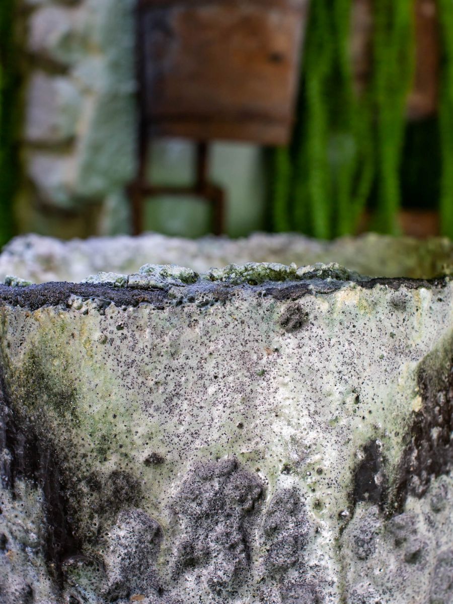 unique grand creuset de fonderie industrielle, ideal cache pot – Image 5