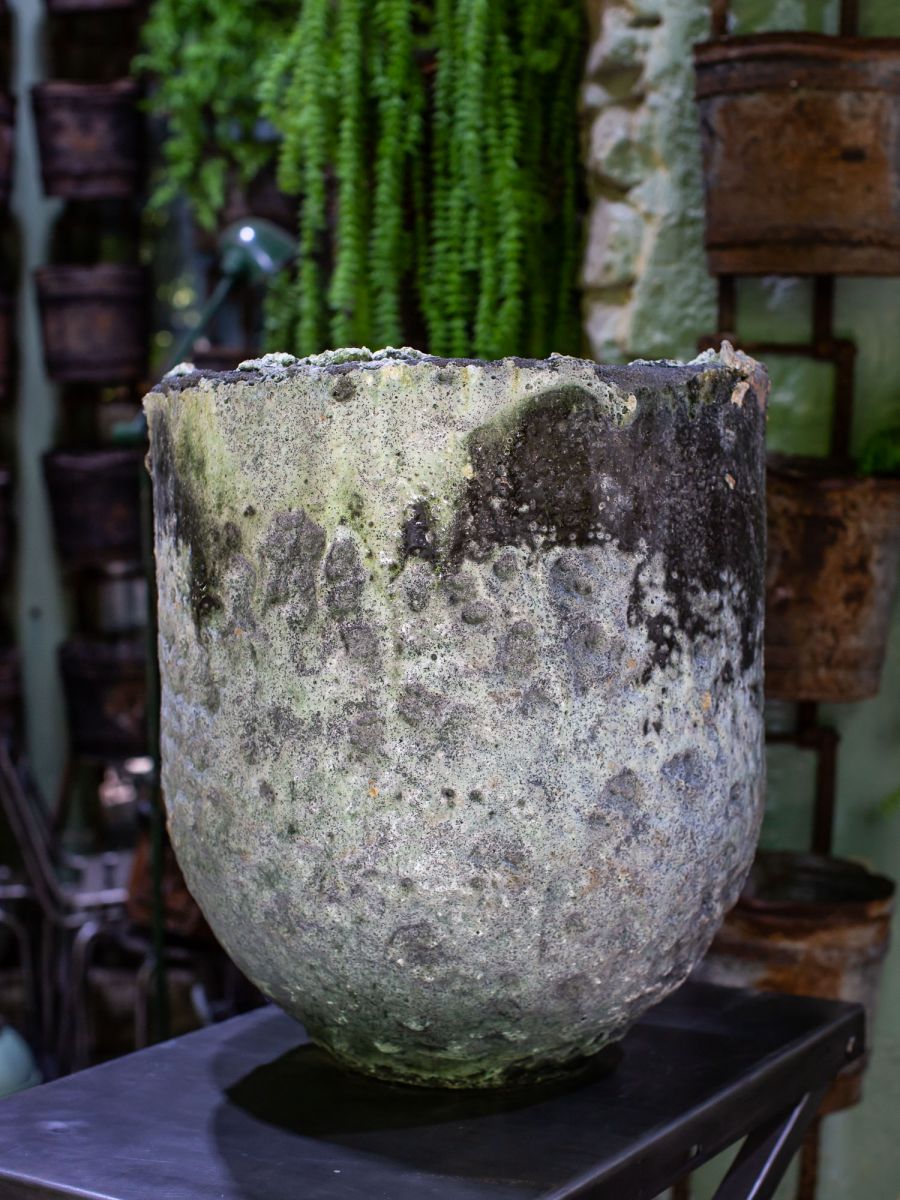 unique grand creuset de fonderie industrielle, ideal cache pot – Image 7