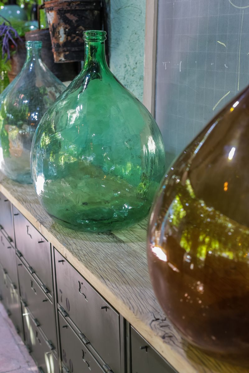 enfilade industrielle 12 compartiments atelier militaire plateau vieux chene massif – Image 16