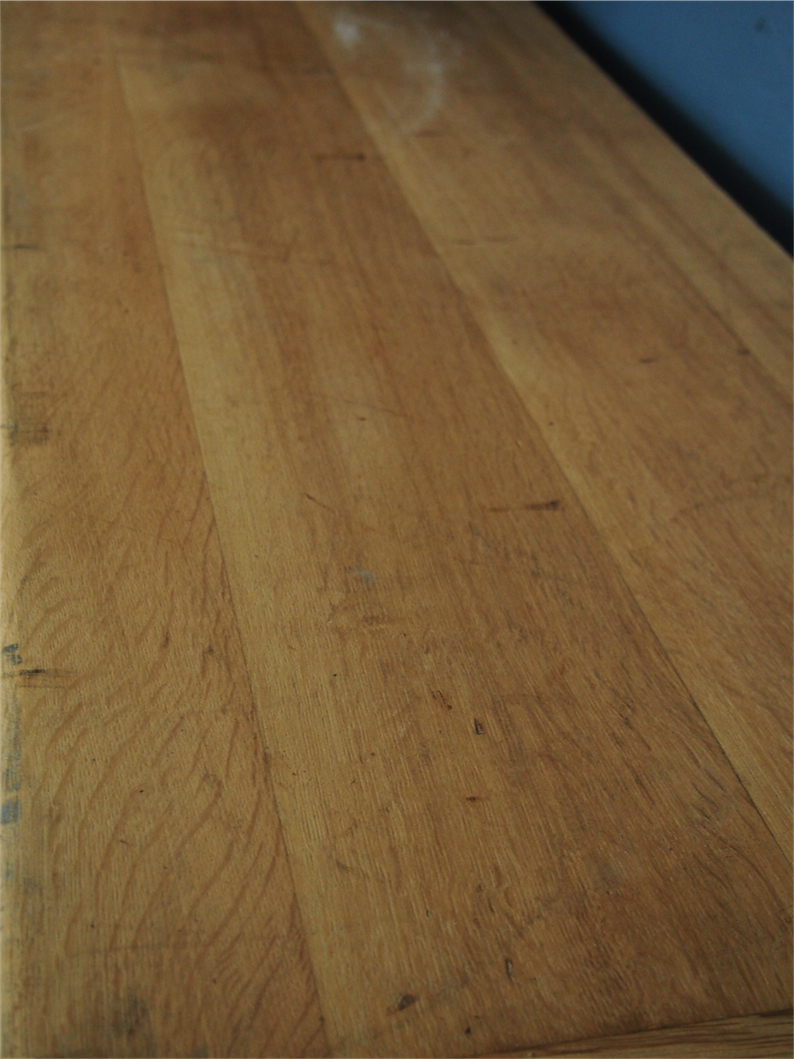 enfilade industrielle 9 compartiments atelier militaire plateau vieux chene massif – Image 12