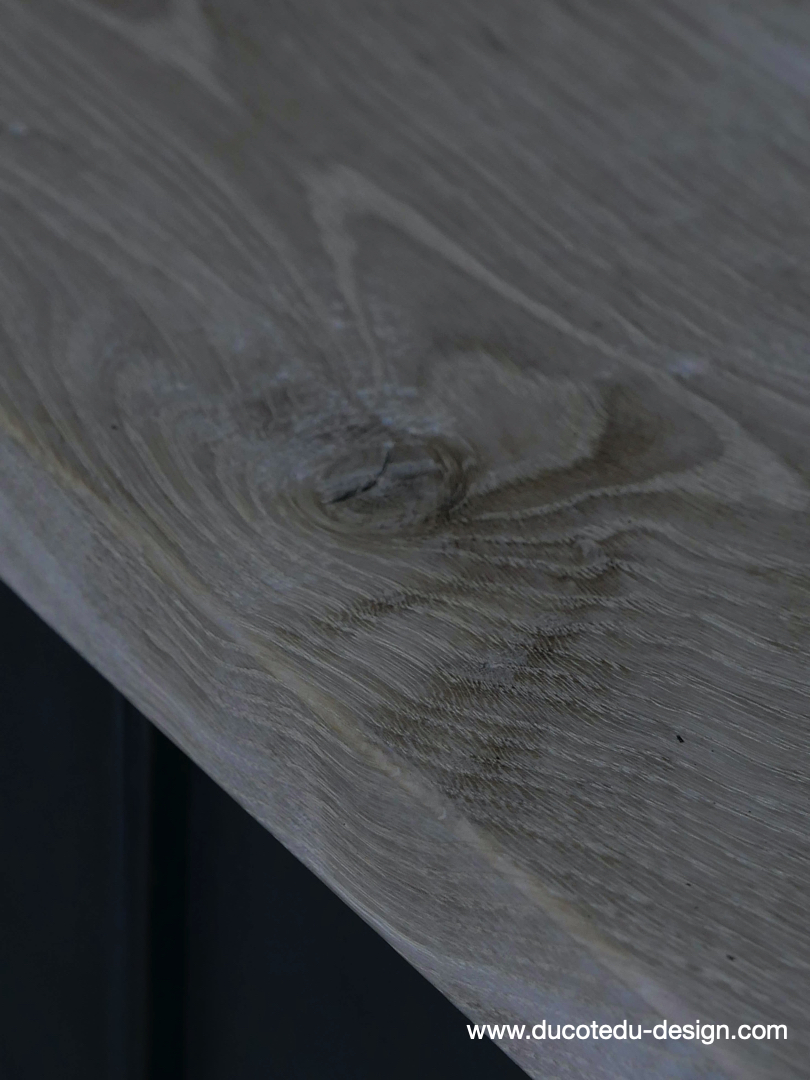 meuble console 12 casiers industriel clapet Roneo plateau chene massif – Image 9