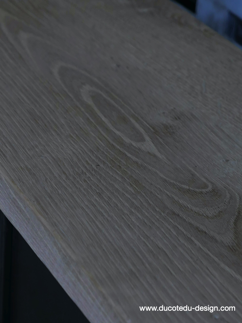 meuble console 12 casiers industriel clapet Roneo plateau chene massif – Image 10