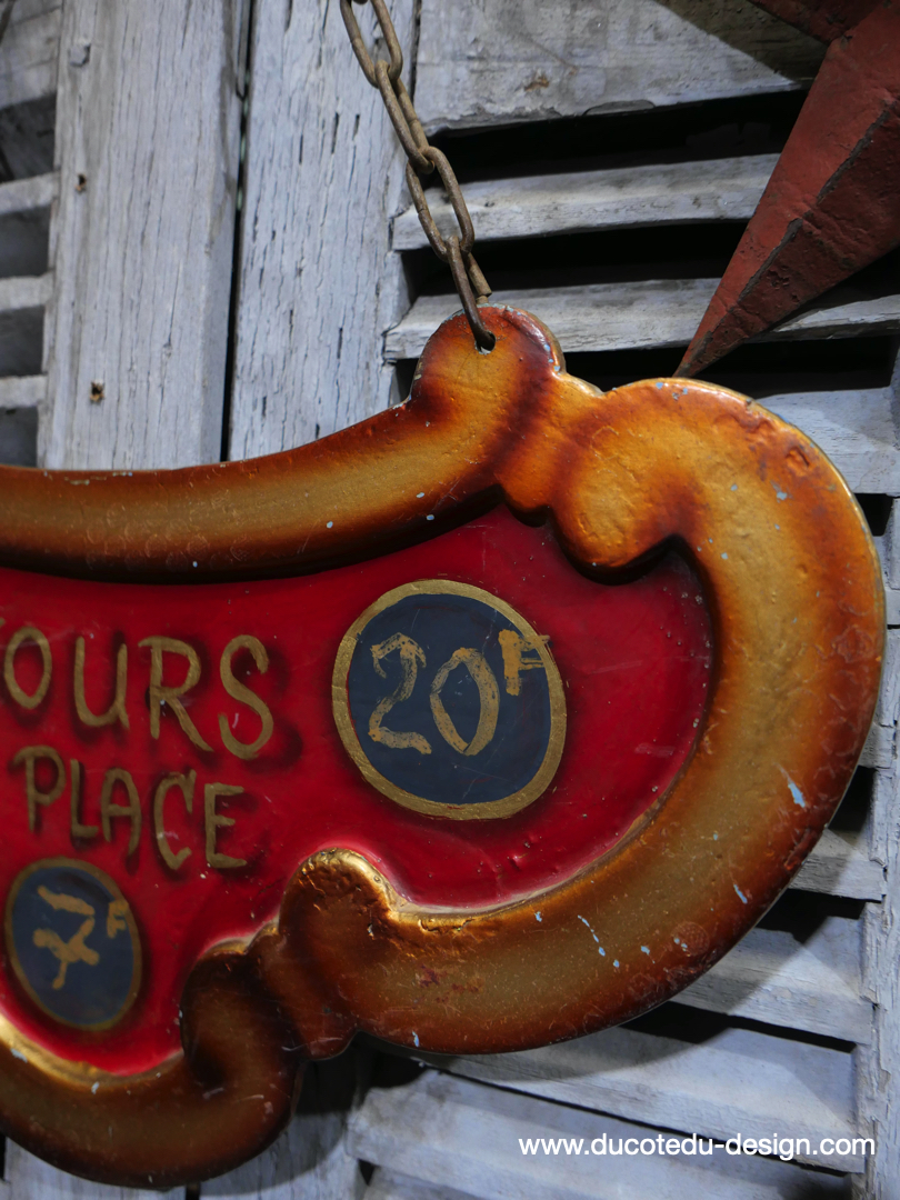 ancienne enseigne tarif de manege – Image 3