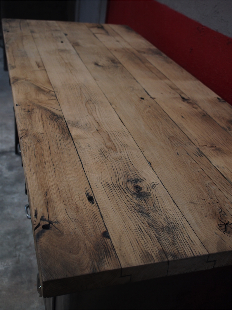 grand etabli bureau console industriel biguet atelier Renault – Image 9