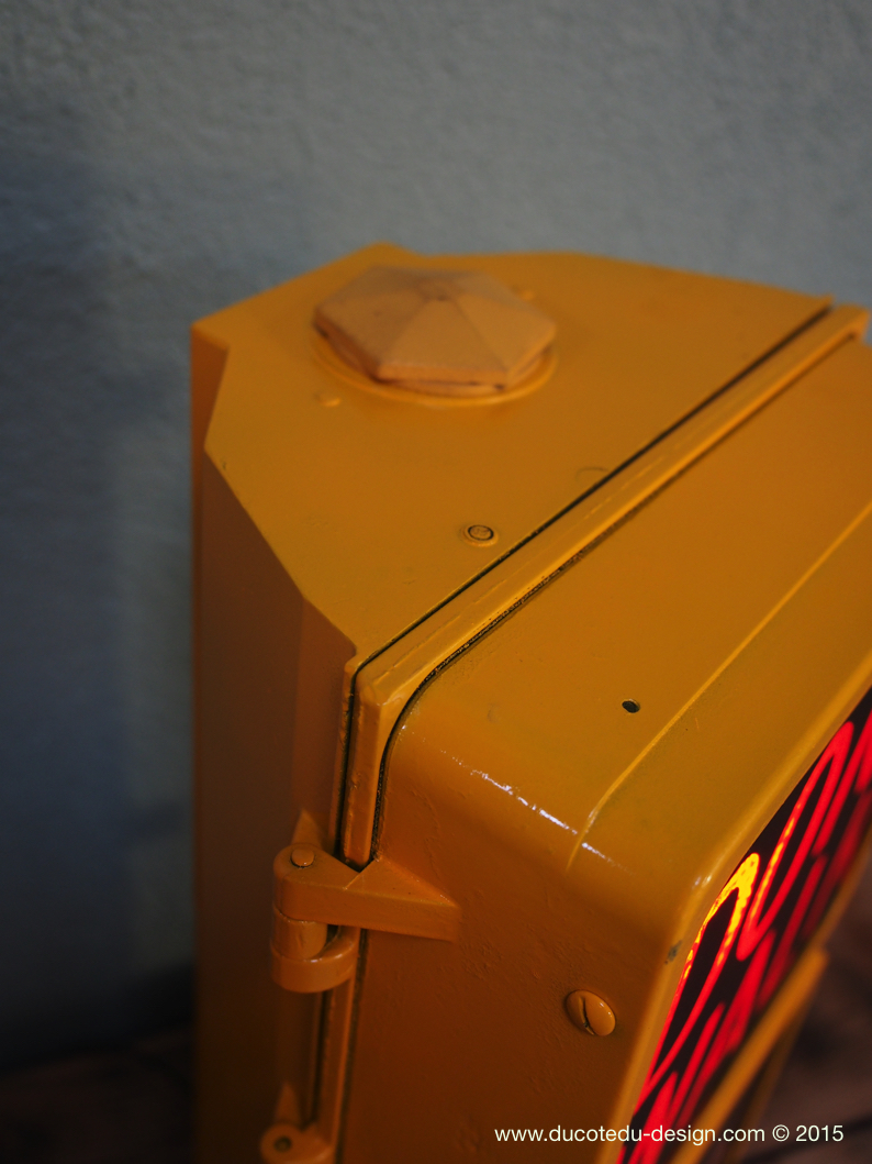 New York feu dont walk americain vintage USA jaune d'origine – Image 9