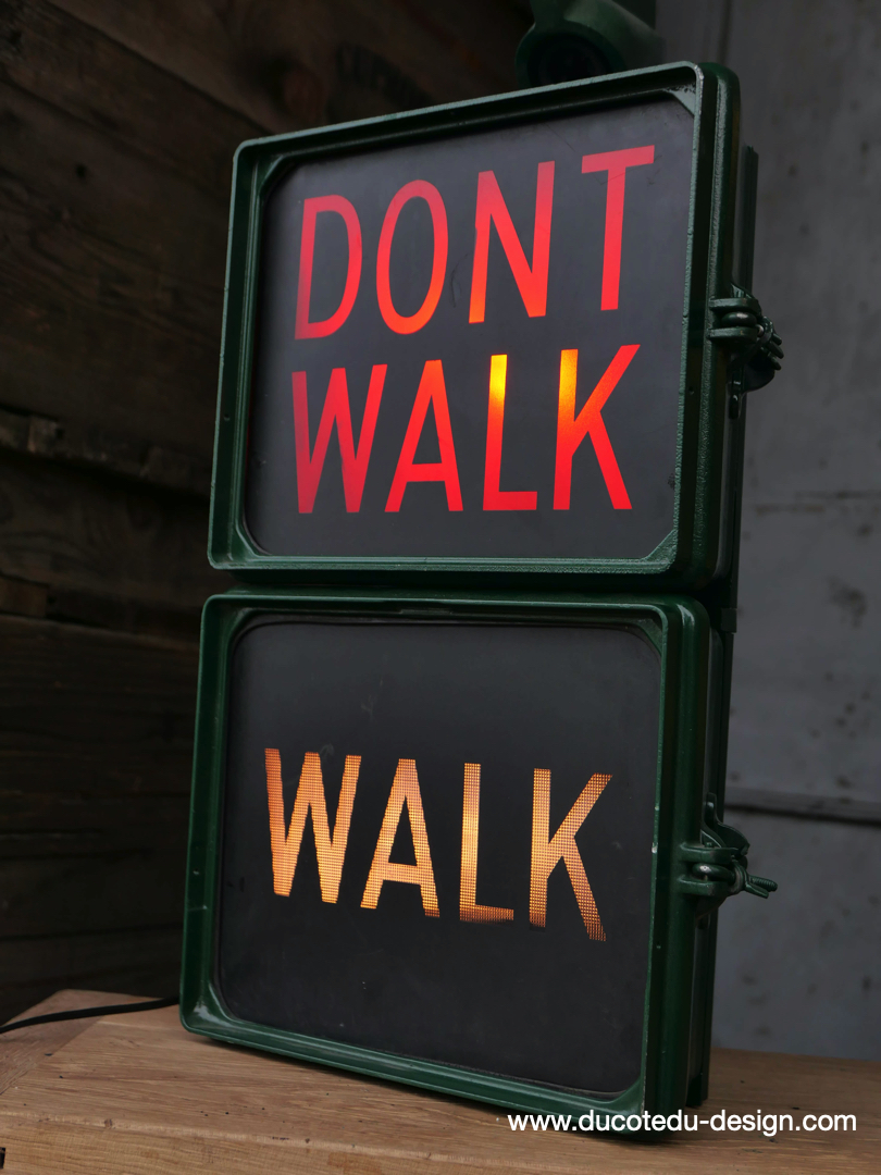 New York feu dont walk americain vintage USA d'origine – Image 14