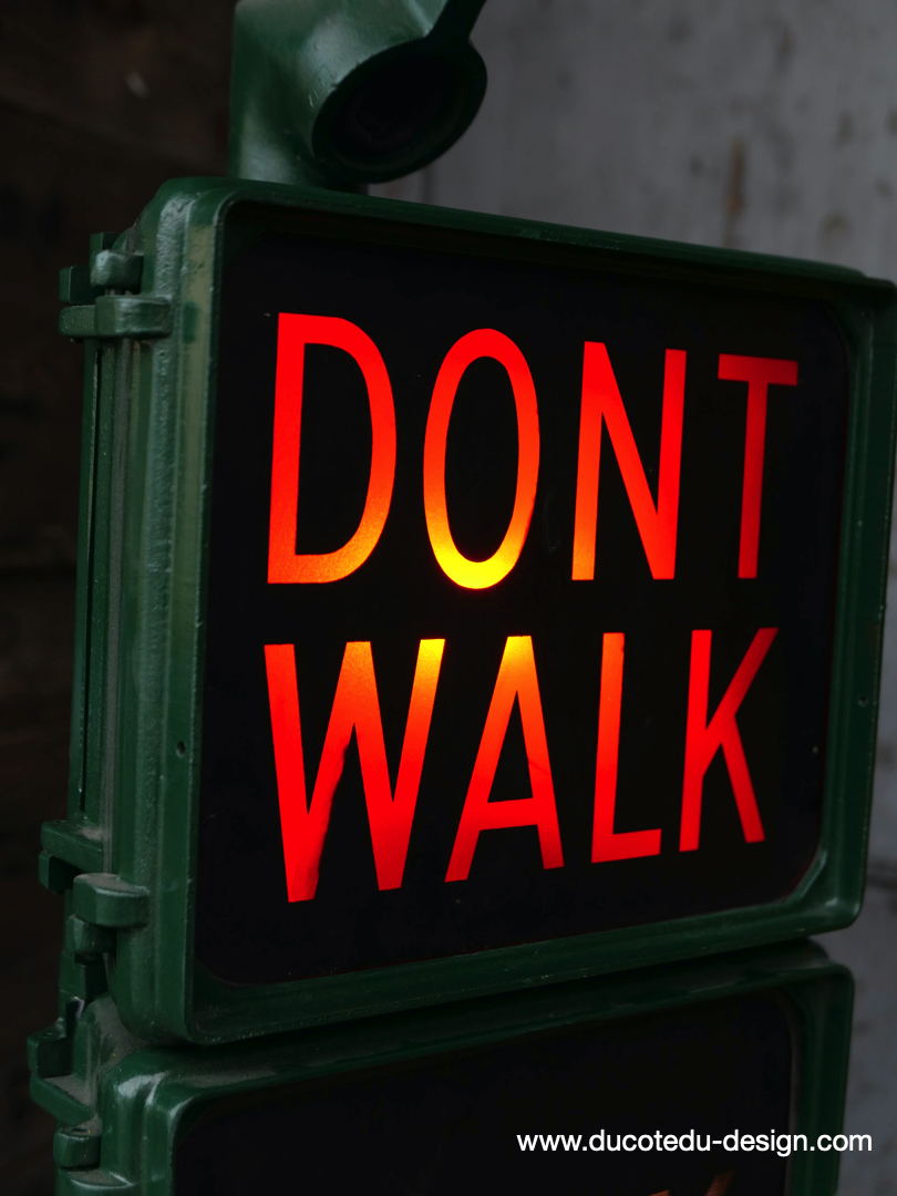 New York feu dont walk americain vintage USA d'origine – Image 6