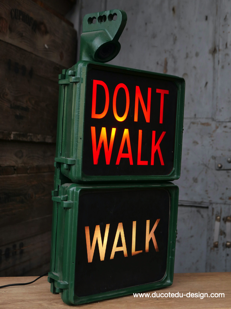 New York feu dont walk americain vintage USA d'origine – Image 3