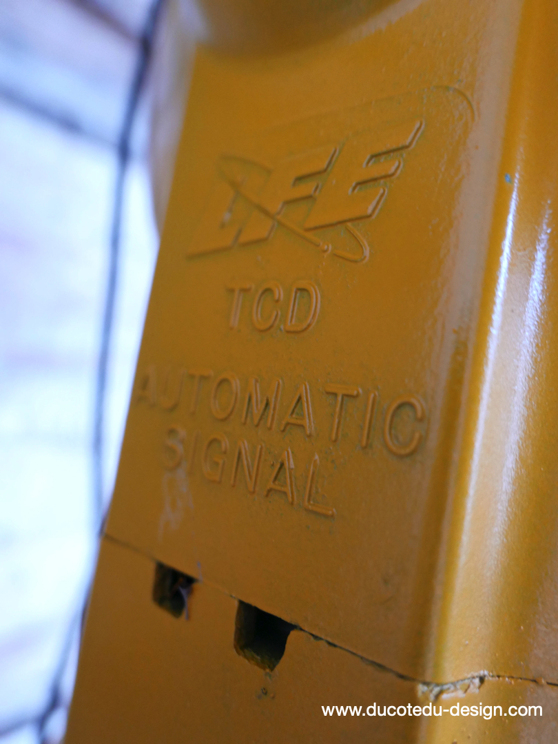 New York feu dont walk americain vintage USA jaune d'origine – Image 17