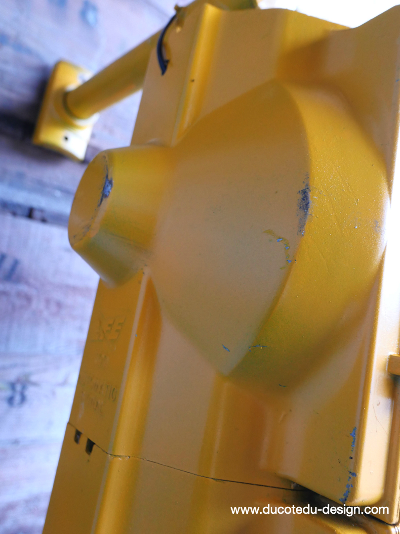 New York feu dont walk americain vintage USA jaune d'origine – Image 16