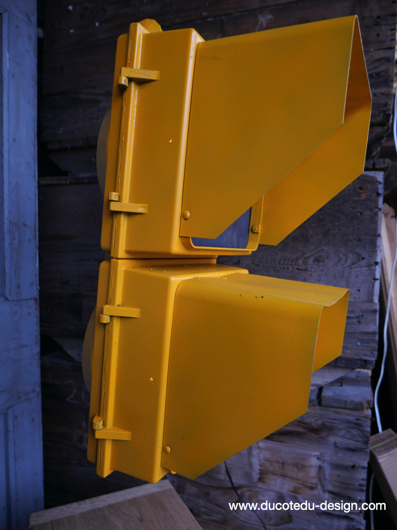 New York feu dont walk americain vintage USA jaune d'origine – Image 15