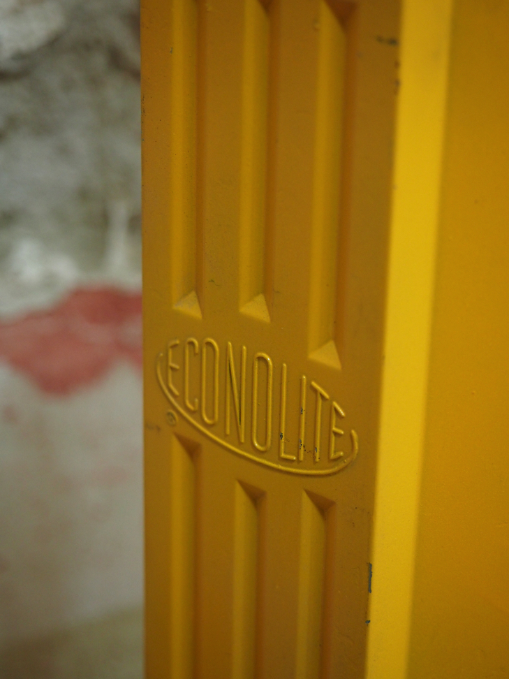 New York feu dont walk americain vintage USA jaune d'origine – Image 9