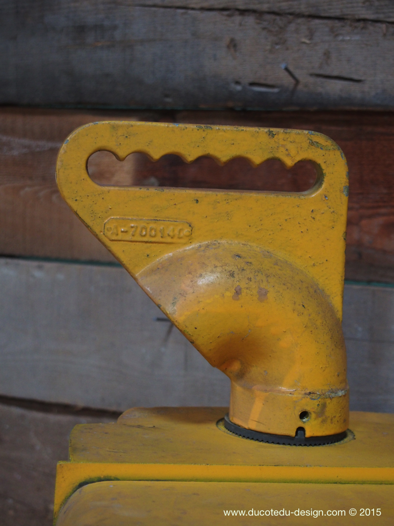 New York feu dont walk americain vintage USA jaune d'origine – Image 8