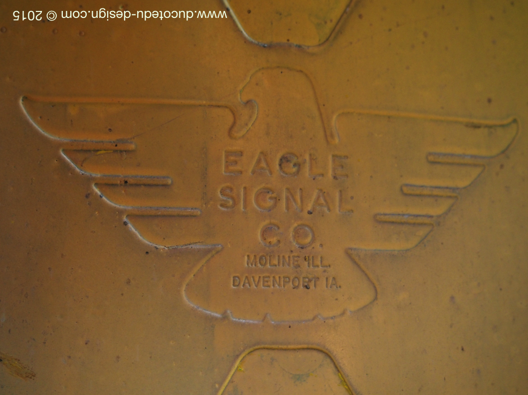 New York feu dont walk americain vintage USA jaune d'origine – Image 11