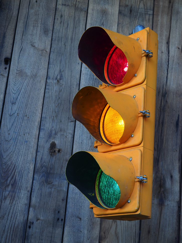 feu tricolore americain Détroit - Michigan jaune dans son jus avec double fixation murale – Image 16