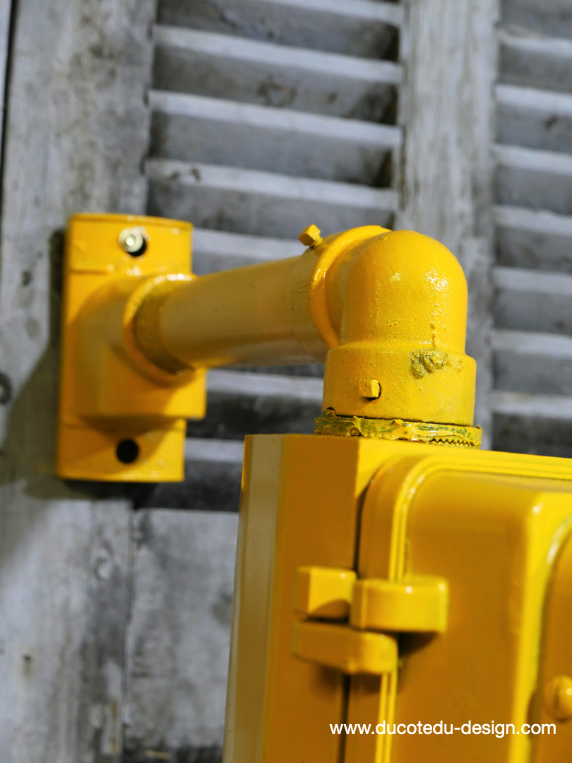 New York feu dont walk americain vintage USA jaune d'origine – Image 10