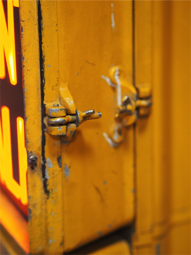 New York grand feu dont walk americain vintage USA jaune d'origine a poser – Image 8