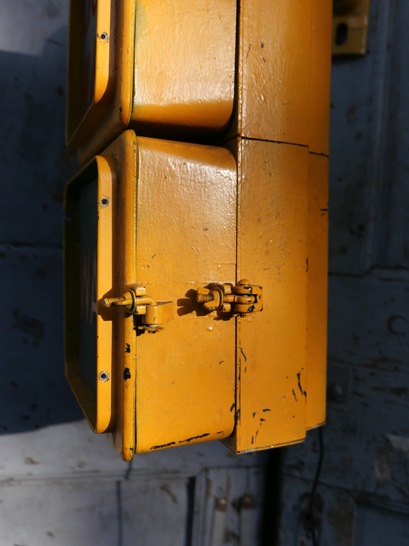 New York feu dont walk americain vintage USA jaune d'origine – Image 9