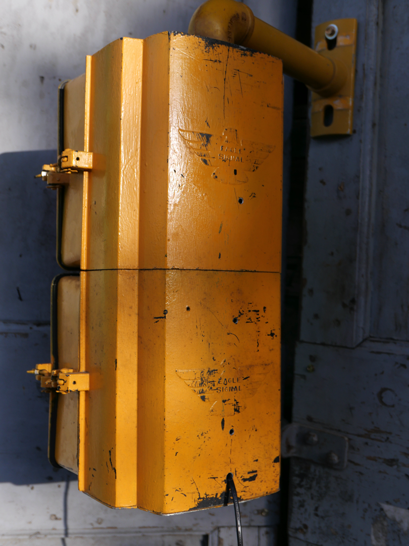 New York feu dont walk americain vintage USA jaune d'origine – Image 12