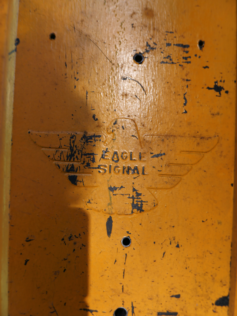 New York feu dont walk americain vintage USA jaune d'origine – Image 13