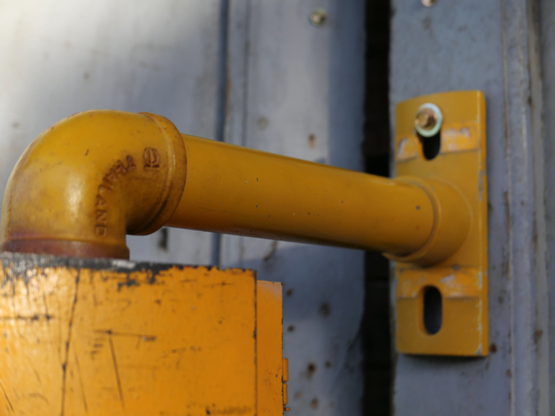 New York feu dont walk americain vintage USA jaune d'origine – Image 14