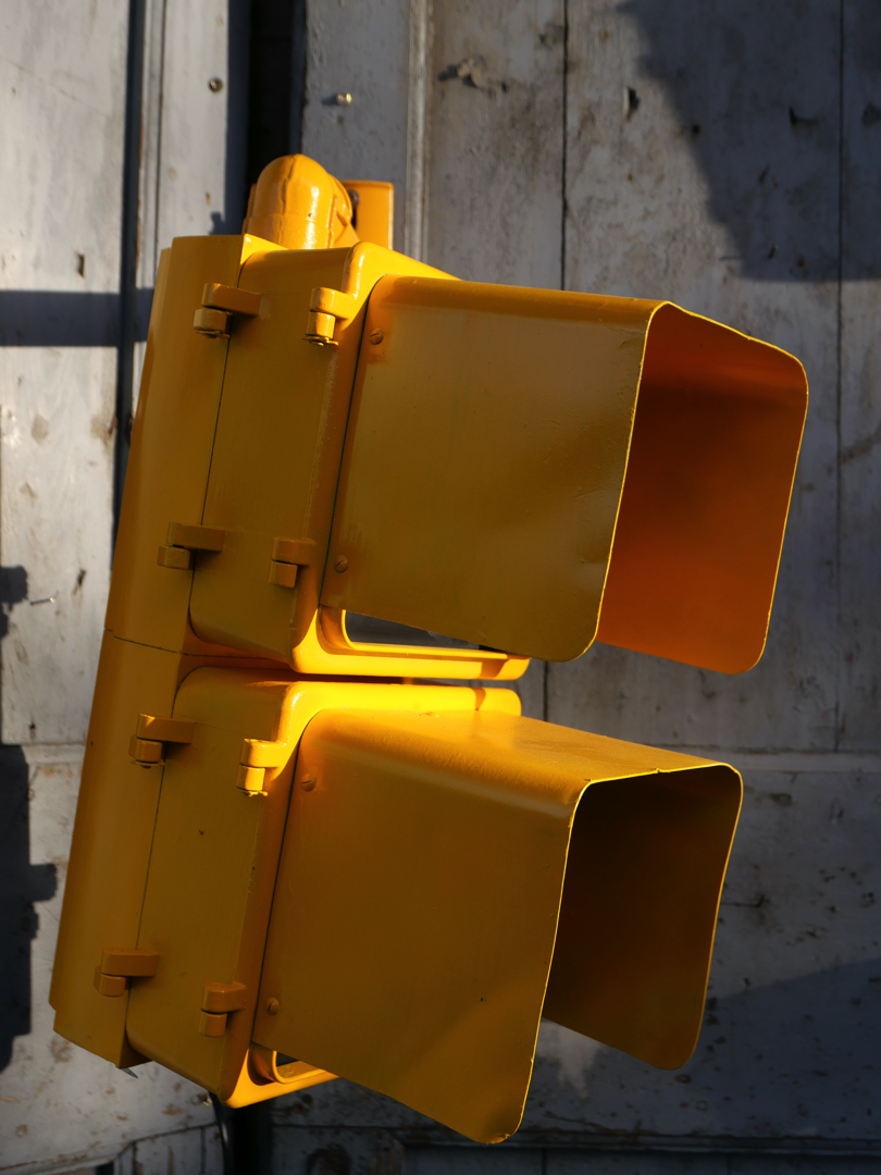 New York feu dont walk americain vintage USA jaune d'origine – Image 4