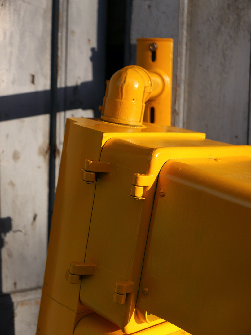 New York feu dont walk americain vintage USA jaune d'origine – Image 5