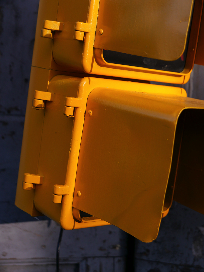 New York feu dont walk americain vintage USA jaune d'origine – Image 19